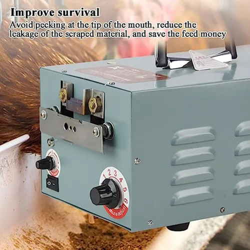 Vista 3 de Máquina de debeaking de aves de corral, 110V-220V Máquina automática de debeaking de pollo, Corte de pico de pollo, Máquina de eliminación de pico