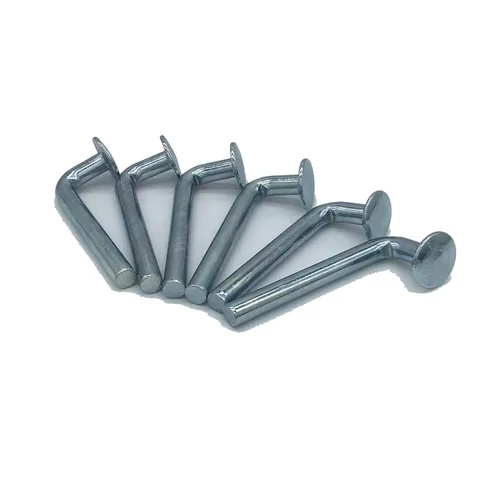Vista 7 de Perno de seguridad para estante de paleta, pasador de caída universal, sombrero redondo Φ ¾″ 0.750″ (0.750 in), ancho Φ 0.300″ (0.300 in), altura