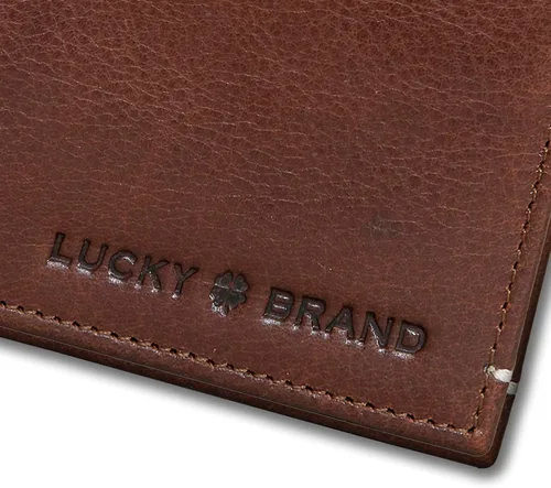 Vista 3 de Lucky Brand Men's Bifold Wallet ID Window Card Slots Genuine Leather Organization Durable Stylish