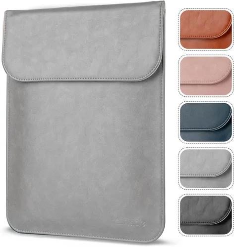 Vista 12 de Allinside Funda para laptop de 13-13.3 pulgadas para MacBook Pro 14, Air 13 Marrón