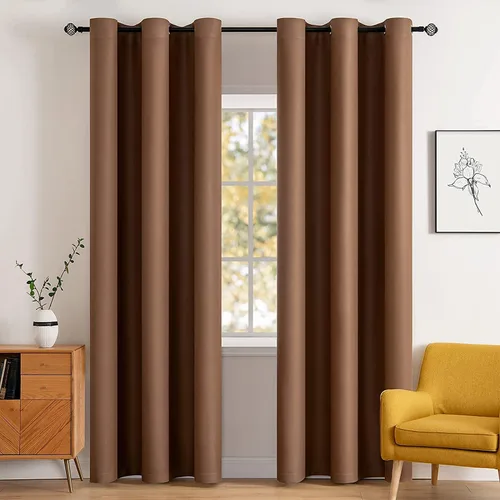 Vista 50 de MIULEE Cortinas opacas para dormitorio o sala de estar, juego de 2 paneles de cortina para ventana con aislamiento térmico y bloqueo de luz