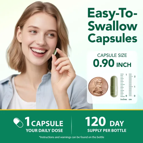 Vista 5 de Suplemento desodorizante corporal, desodorante interno natural para axilas, áreas íntimas y aliento oral, cápsulas de clorofila para mujeres