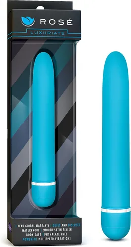Vista 10 de Blush Rosé Luxuriate Vibrador de 7 pulgadas para mujeres, hombres y parejas, varita lisa de satén de múltiples velocidades, potente estimulador