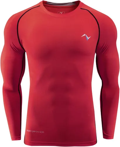Vista 2 de NOOZ Camisetas de manga larga de compresión Cool Dry para hombre