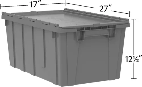 Vista 4 de Akro-Mils 39160 - Bolsa de almacenamiento de plástico industrial con tapa con bisagras