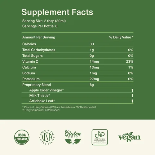 Vista 2 de Liver Complete Liquid 8 oz – Fórmula orgánica de desintoxicación de limpieza del hígado, apoyo a base de hierbas para altas enzimas con cardo