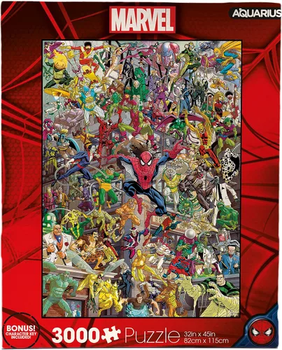 Vista 8 de AQUARIUS Marvel Spider-Man Heroes Puzzle (rompecabezas de 3000 piezas) – Mercancía y coleccionables con licencia oficial de Marvel Comics, sin