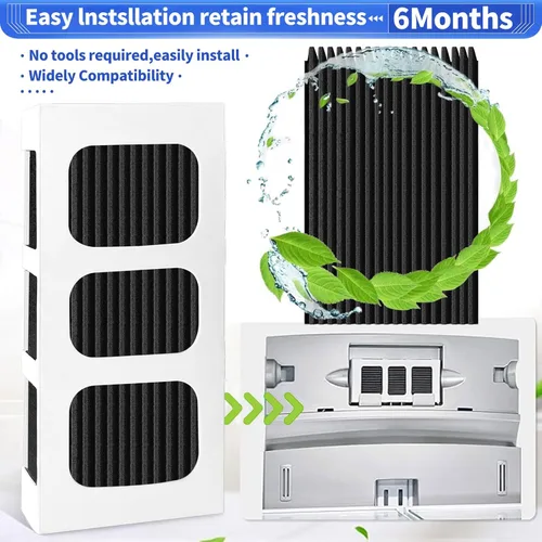 Vista 5 de Paquete de 4 filtros de aire de repuesto Paultra2 para refrigerador para Frigidaire PAULTRA2 Pure Air Ultra II filtro de aire de refrigerador