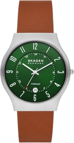 Vista 12 de Skagen Reloj analógico de cuarzo Sundby de acero inoxidable y malla para hombre