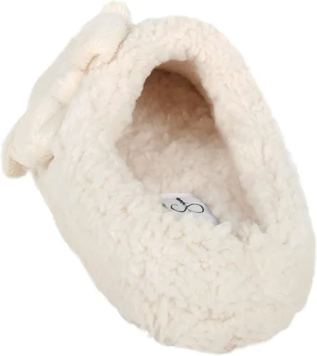 Vista 8 de Jessica Simpson Womens Plush Marshmallow Slide on House Slipper Clog with Memory Foam