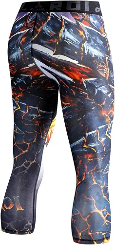 Vista 4 de LAFROI Leggings de compresión 34 para hombre con Pcoketsin bolsillo-YSK10