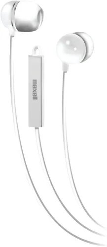 Vista 3 de Maxell 190300 Bud In Ear Bud Con Micrófono Negro 9mm neodymium magnet drivers, 16 ohm impedance - straight 4ft cord, designed for mobile phones &