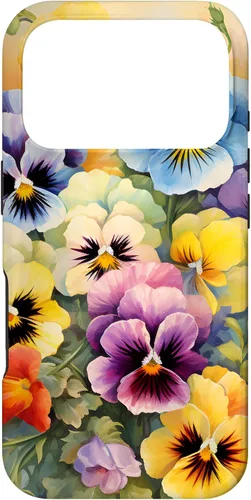 Vista 30 de Southern Boho Chic Happy Pansy Floral Garden Bouquet Case for iPhone 17