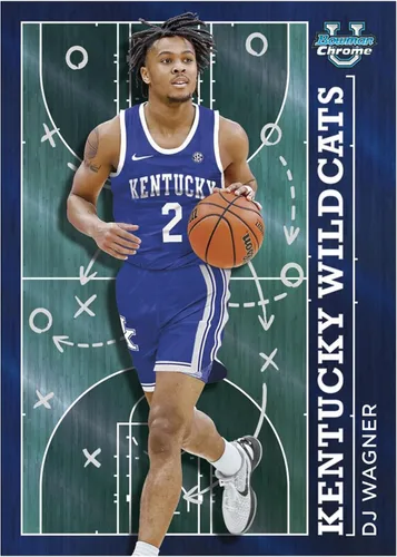 Vista 2 de Bowman Chrome Caja de baloncesto universitario 2023/24, 7 paquetes por caja