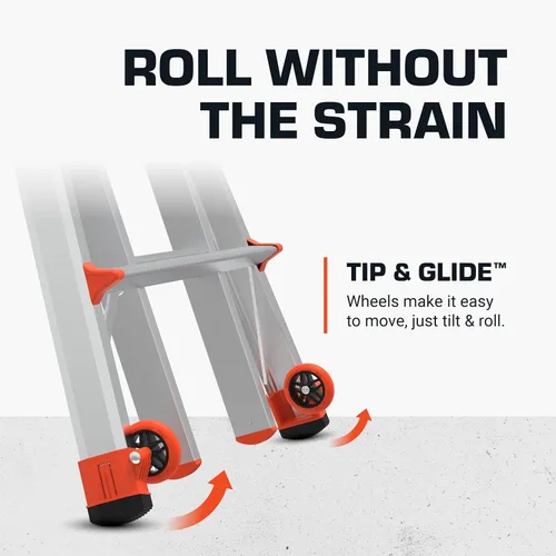 Vista 3 de Little Giant Select Step Escalera de escalera de 5 a 8 pies, accesorio Negro