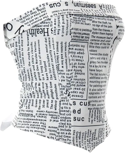 Vista 2 de Chaleco de verano ajustado para mujer estampado de letras de periódico informal transpirable camiseta corta
