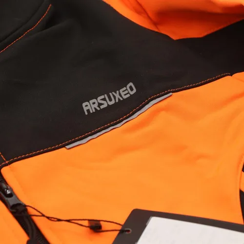 Vista 6 de ARSUXEO - Chaqueta térmica para ciclismo (forro polar)