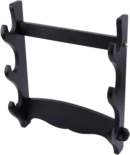 Vista 3 de Soportes, 3 Niveles de Alta Densidad de la Junta Montada en la Pared Samurai Espada Titular Katana Soporte de Soporte de Percha Soporte