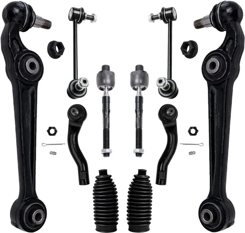 Vista 25 de Detroit Axle - Kit de suspensión delantera de 10 piezas para Jeep 2002-2004