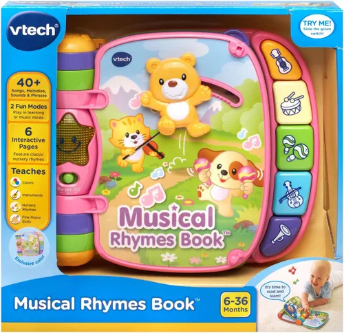 Vista 7 de VTech Musical Rhymes Book Online Exclusive, color rosa
