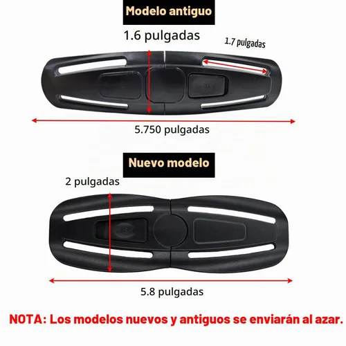 Vista 2 de Clip de arnés de pecho universal para asiento infantil y cinturón de pecho para asiento de bebé, hebilla de clip de repuesto universal para niños