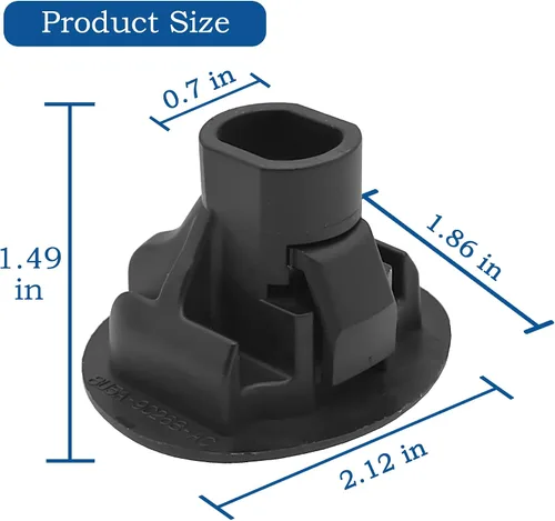 Vista 5 de Tapa de Gasolina con Llave Tapa de Tanque de Combustible Compatible con Ford F150, Edge, Escape, Expedition, Explorer, Focus, Fusion, Taurus