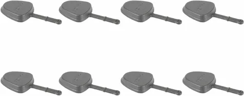 Vista 5 de HAWOK Moldes para parrilla de raclette con forma de triángulo pre-sazonado, sartenes para derretir queso para barbacoa, mini sartenes para queso