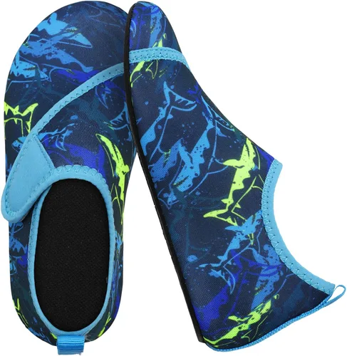 Vista 3 de Centipede Demon Zapatos de agua para niños y niñas, secado rápido, calcetines acuáticos para deportes, playa, natación, surf