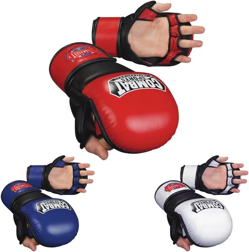 Vista 3 de Combat Sports Guantes de combate de seguridad MMA Azul / negro