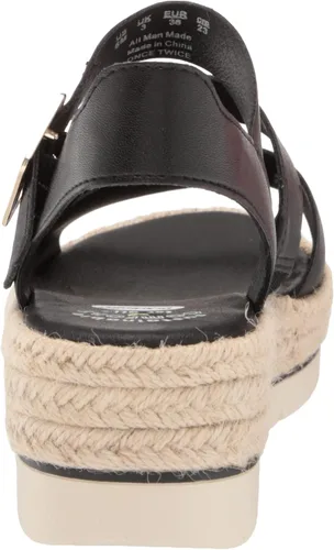 Vista 3 de Dr. Scholl's Shoes Sandalia de cuña Once Twice Alpargata para mujer, Metálico