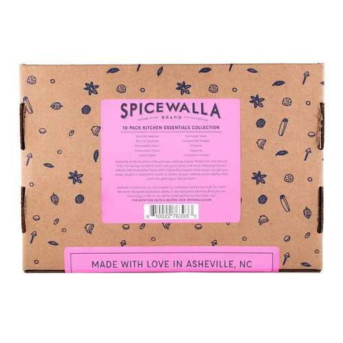 Vista 4 de Spicewalla Juego de especias y condimentos esenciales, paquete de 10 variedades, ajo, cebolla, pimentón, pimiento rojo triturado, orégano y más