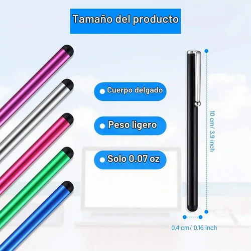 Vista 2 de Outus 100 lápices capacitivos a granel, pantalla táctil, lápiz capacitivo universal compatible con almohadilla, teléfono, tableta, la mayoría