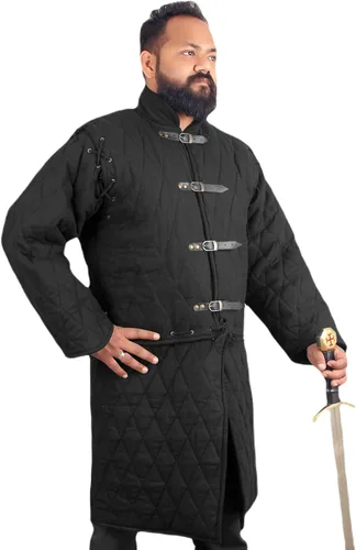 Vista 2 de THE MEDIEVALS Abrigo acolchado Gambeson Chaqueta Aketon para SCA