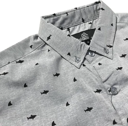 Vista 2 de M MOLOKAI SURF - Camisas de manga corta de estilo hawaiano con botones y ajuste delgado