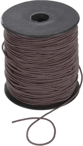 Vista 11 de uxcell Cordón elástico de 0.039 pulgadas para hacer joyas, collares, pulseras, cuentas, 109 yardas, color negro