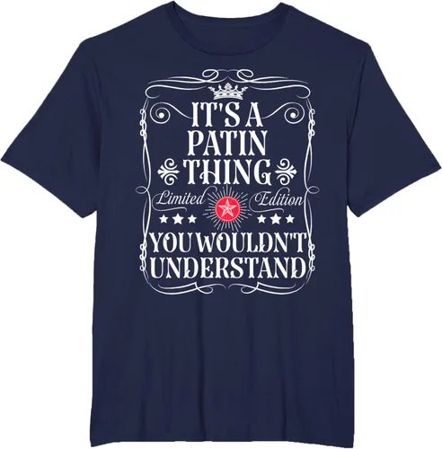 Vista 45 de Camiseta Patin Name Its A Patin Thing You Wouldn't Understand, Negro -, Pequeña