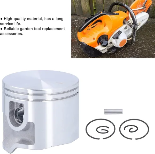 Vista 2 de Fdit Kit de pistón y pistón, conjunto de pistón y pistón de 1.969 in compatible con sierras de corte TS410 TS420, piezas de repuesto para 4238 030
