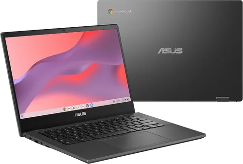 Vista 9 de ASUS Chromebook C203XA portátil resistente y resistente a derrames, 11.6" HD, 180 grados, procesador MediaTek Quad-Core, 4GB RAM, 32GB eMMC