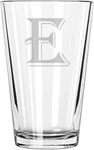 Vista 4 de Vaso de cerveza 16 oz pinta Monograma (B)