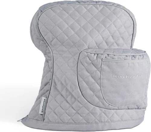 Vista 9 de KITCHENAID Funda ajustable para batidora de pie inclinable con bolsillo de almacenamiento, acolchada 100% algodón, 14.4 x 18 x 10 pulgadas