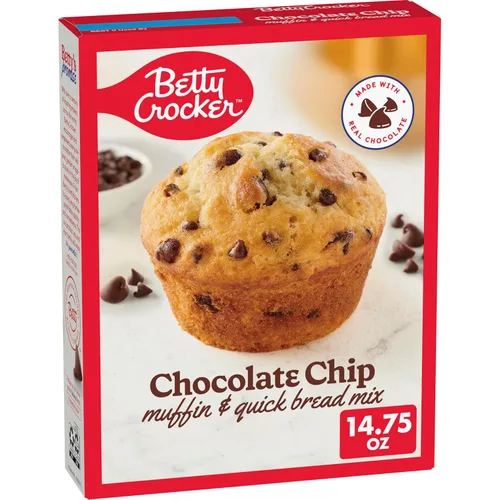 Vista 17 de Betty Crocker Mezcla de muffins de nuez de plátano, hecha con nueces, 6.4 oz.