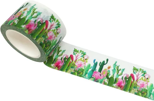 Vista 5 de allydrew Cinta adhesiva Washi con purpurina, 1.181 in x 3 M, bosque de pinos