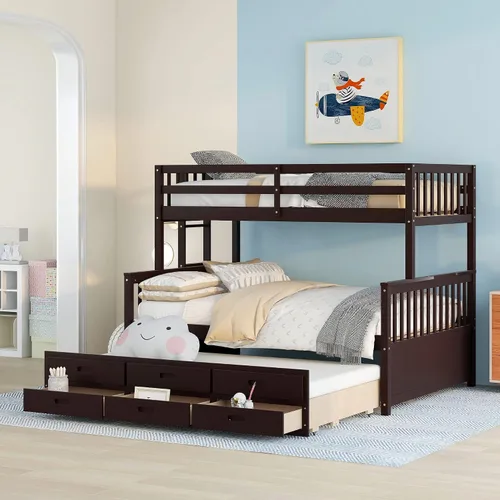 Vista 22 de Harper & Bright Designs Litera Queen con 2 cajones y cama nido extraíble