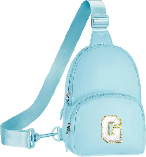 Vista 17 de YOOLIFE Bolso bandolera con inicial, bolsas pequeñas para niñas y mujeres, regalos para adolescentes, niñas, adolescentes, novia, dama de honor