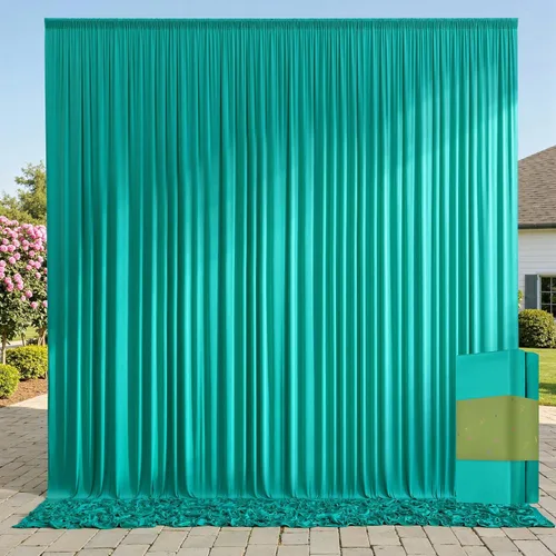 Vista 36 de Cortinas de fondo negras negras sin arrugas para fiestas, cortinas de tela gruesa para telón de fondo de fotos para cumpleaños, bodas, baby shower