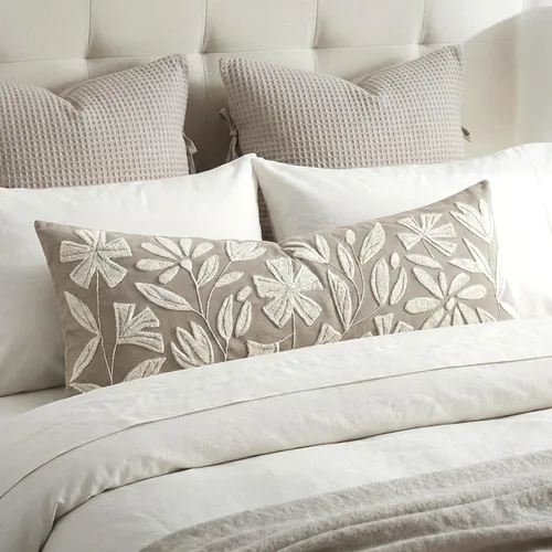 Vista 23 de BlissBlush - Funda de almohada lumbar decorativa de 12 x 20 pulgadas, funda de almohada de terciopelo beige neutro para sofá, sala de estar, cojín