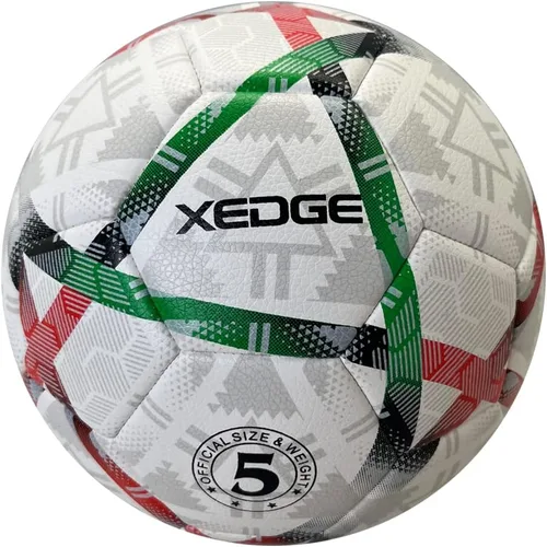 Vista 8 de XEDGE Balón de fútbol de tamaño oficial, pelota de entrenamiento de tamaño 5 para niñas, niños, jóvenes, adolescentes, adultos, cosida a máquina