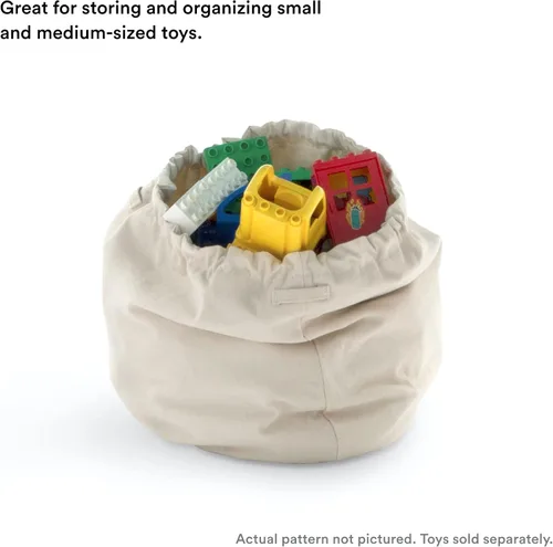 Vista 4 de Stokke MuTable Bolsa de algodón Bolsa de almacenamiento de juguetes para juguetes de tamaño pequeño a mediano Hecha de algodón suave, ligera