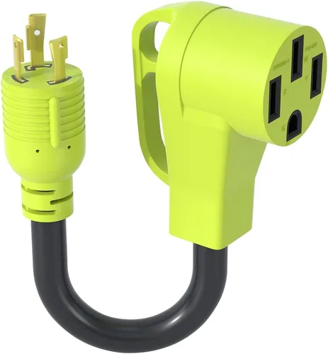 Vista 17 de Adaptador de interruptor de transferencia de generador AOWEITOUR NEMA L5-30P enchufe macho a L14-30R hembra, enchufe de bloqueo giratorio de 30