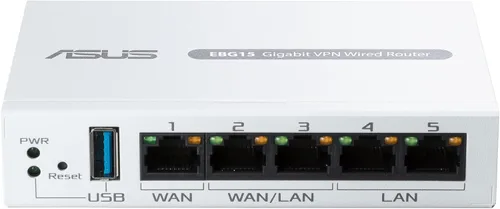 Vista 10 de ASUS ExpertWiFi EBG15 Router Gigabit VPN con cable, hasta 3 puertos ethernet WAN + 1 WAN USB, IPS Prevención de Intrusiones, Firewall de Capa 7